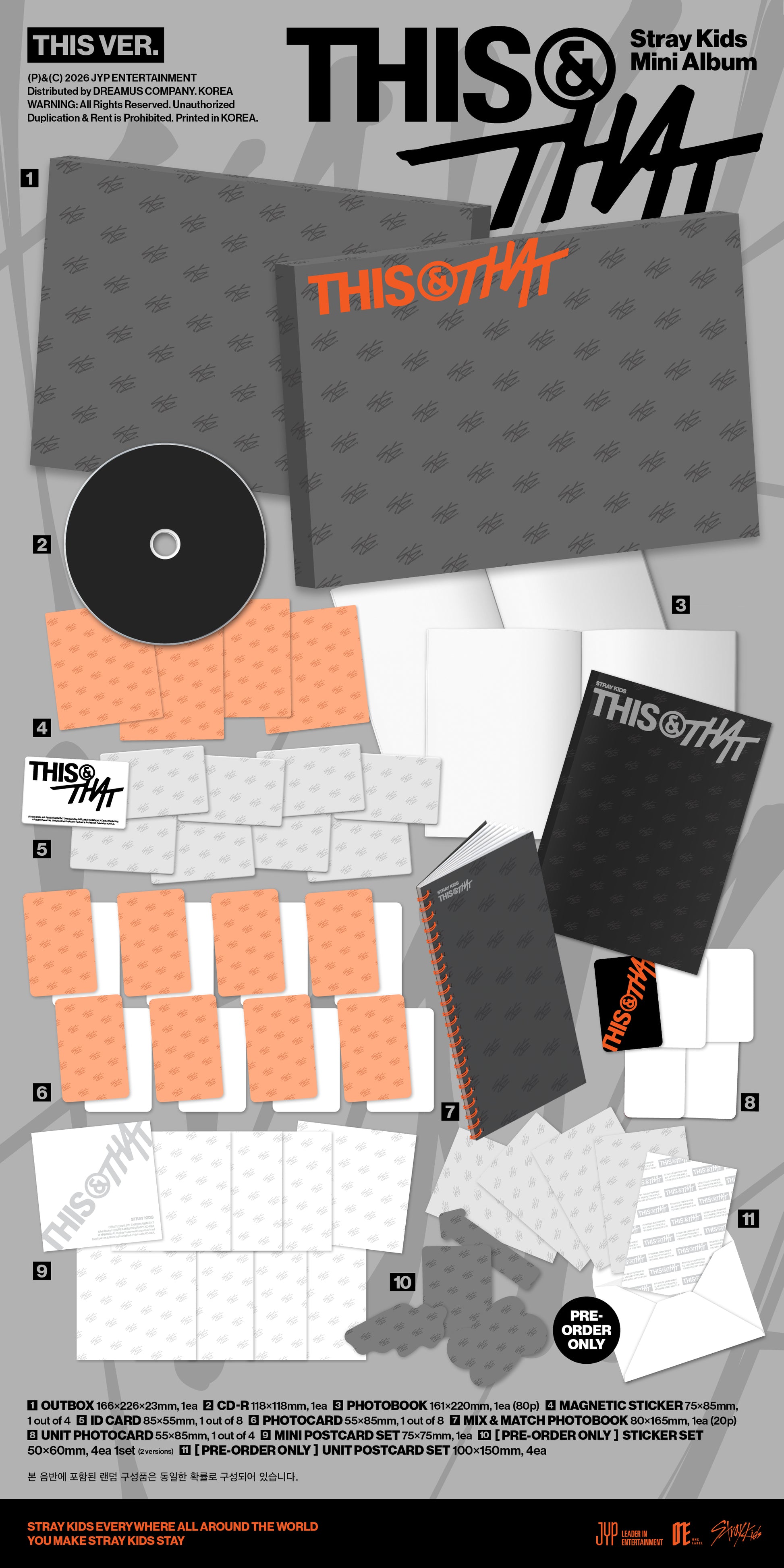(PRE-VENTA) STRAY KIDS - THIS & THAT Álbum