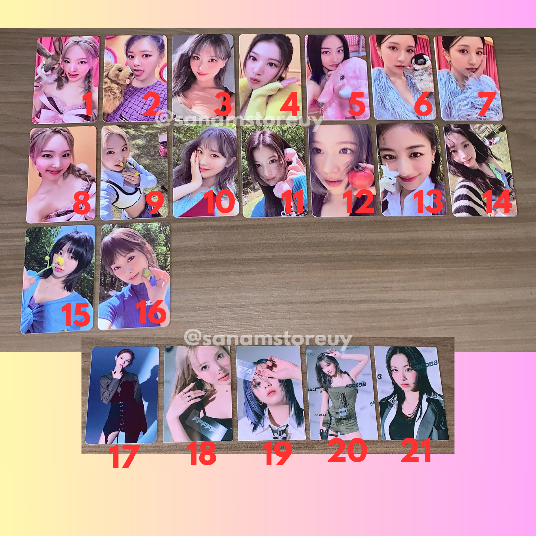 TWICE - BETWEEN 1&2 Photocards