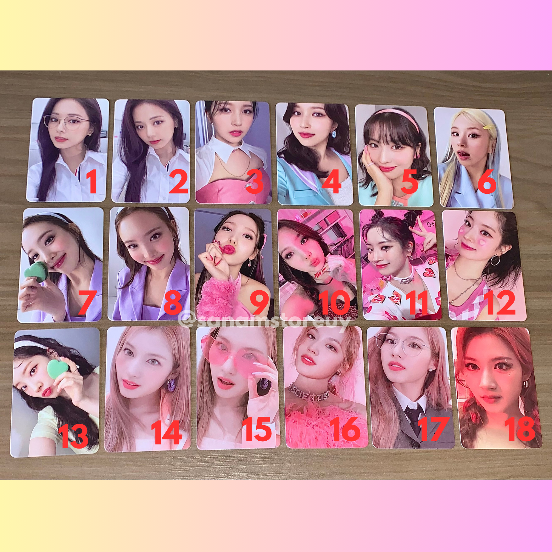 TWICE - Formula of Love Photocards #1