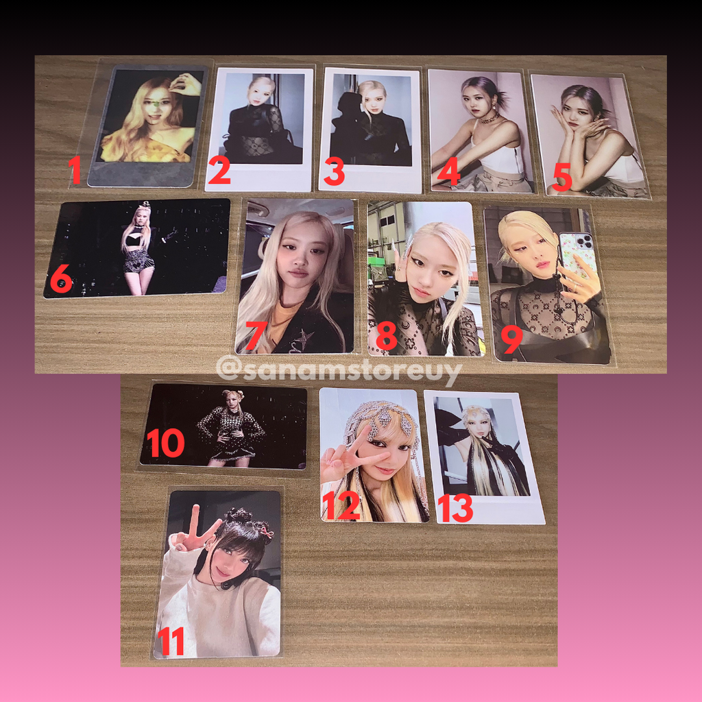 BLACKPINK Rosé / Lisa Photocards