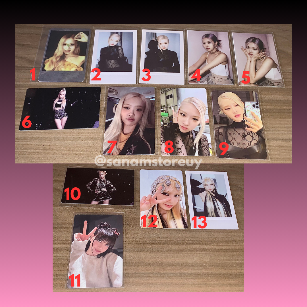 BLACKPINK Rosé / Lisa Photocards