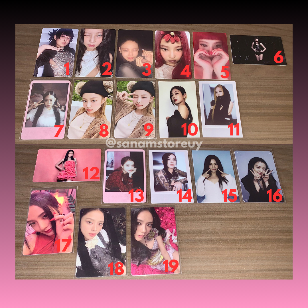 BLACKPINK Jennie / Jisoo Photocards