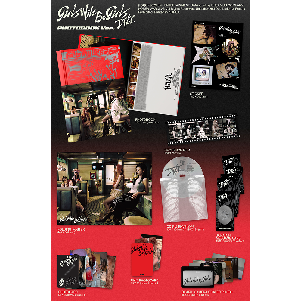 ITZY - Girls Will Be Girls (Photobook Ver.) Álbum