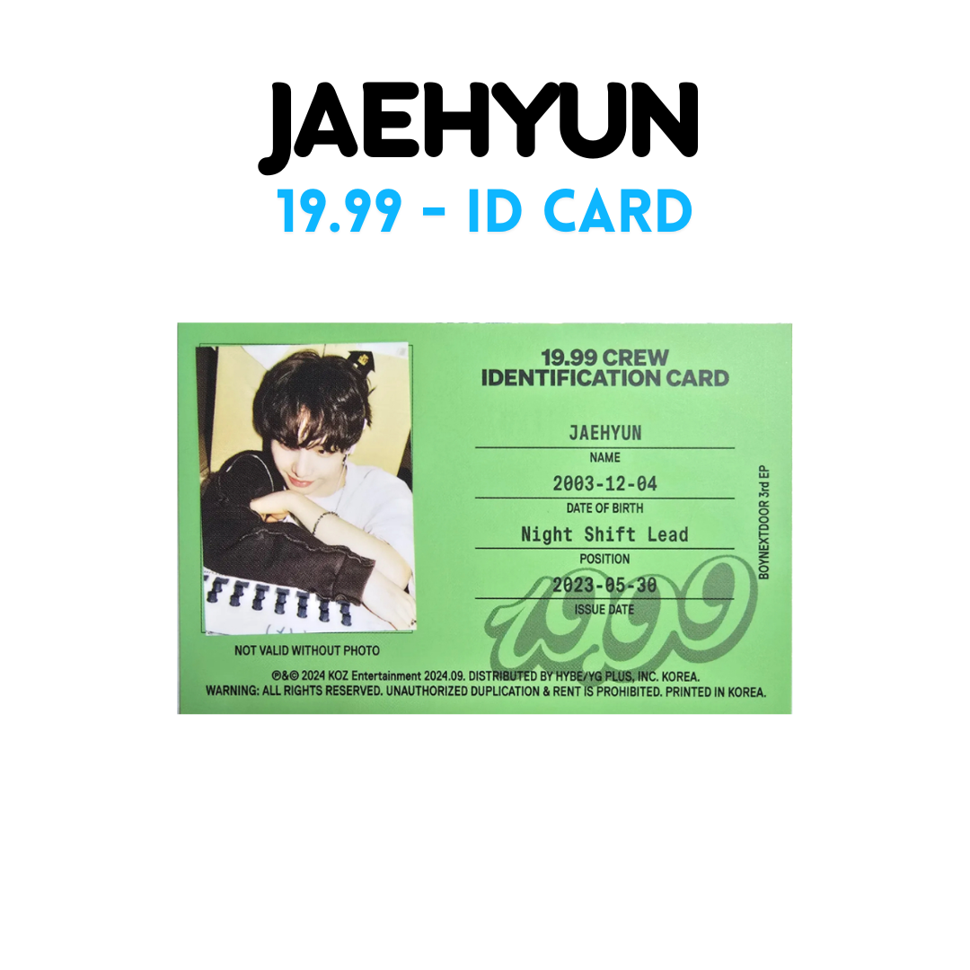 BOYNEXTDOOR - 19.99 Photocards