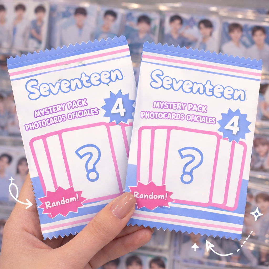 SEVENTEEN MYSTERY PACK 4 Photocards Oficiales