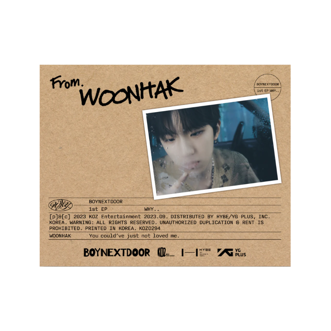 BOYNEXTDOOR - WHY.. (Letter Ver.) A elección