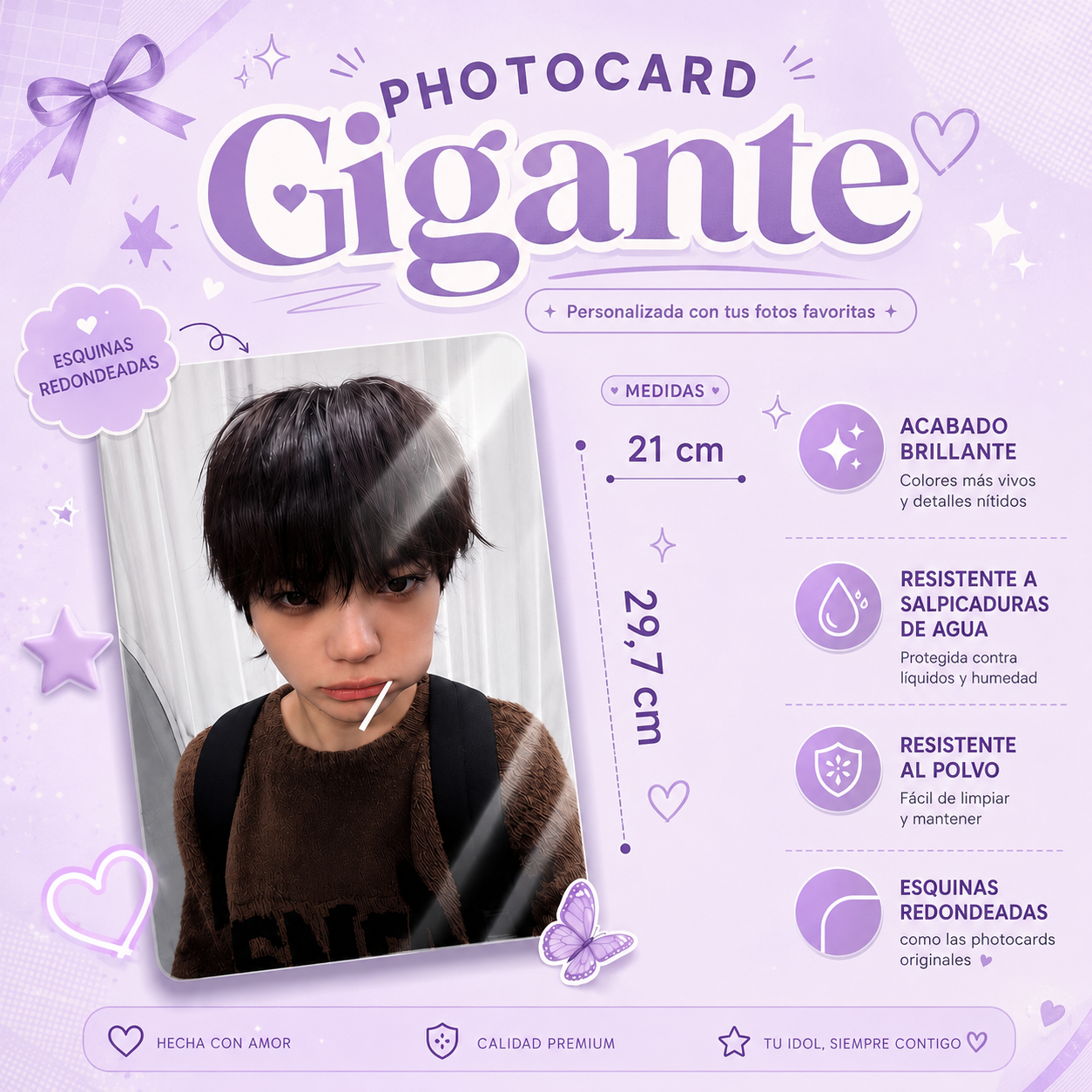Photocard GIGANTE personalizada