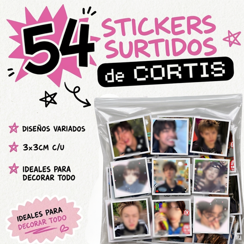 54 Stickers Surtidos de CORTIS