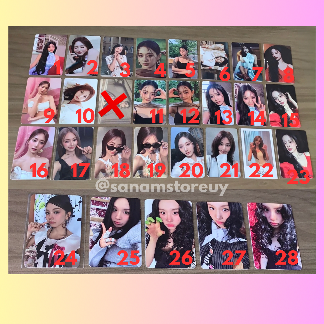 TWICE Tzuyu/Chaeyoung Solo Photocards