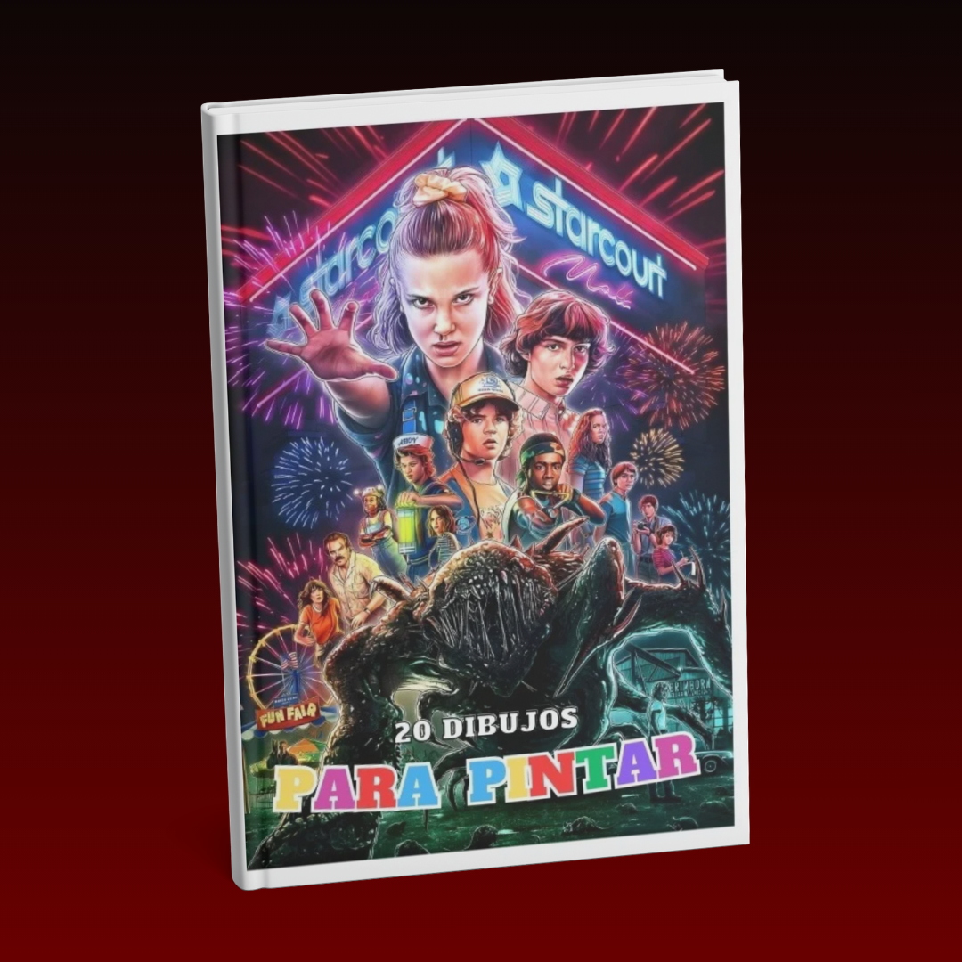 Stranger Things - Librito para pintar