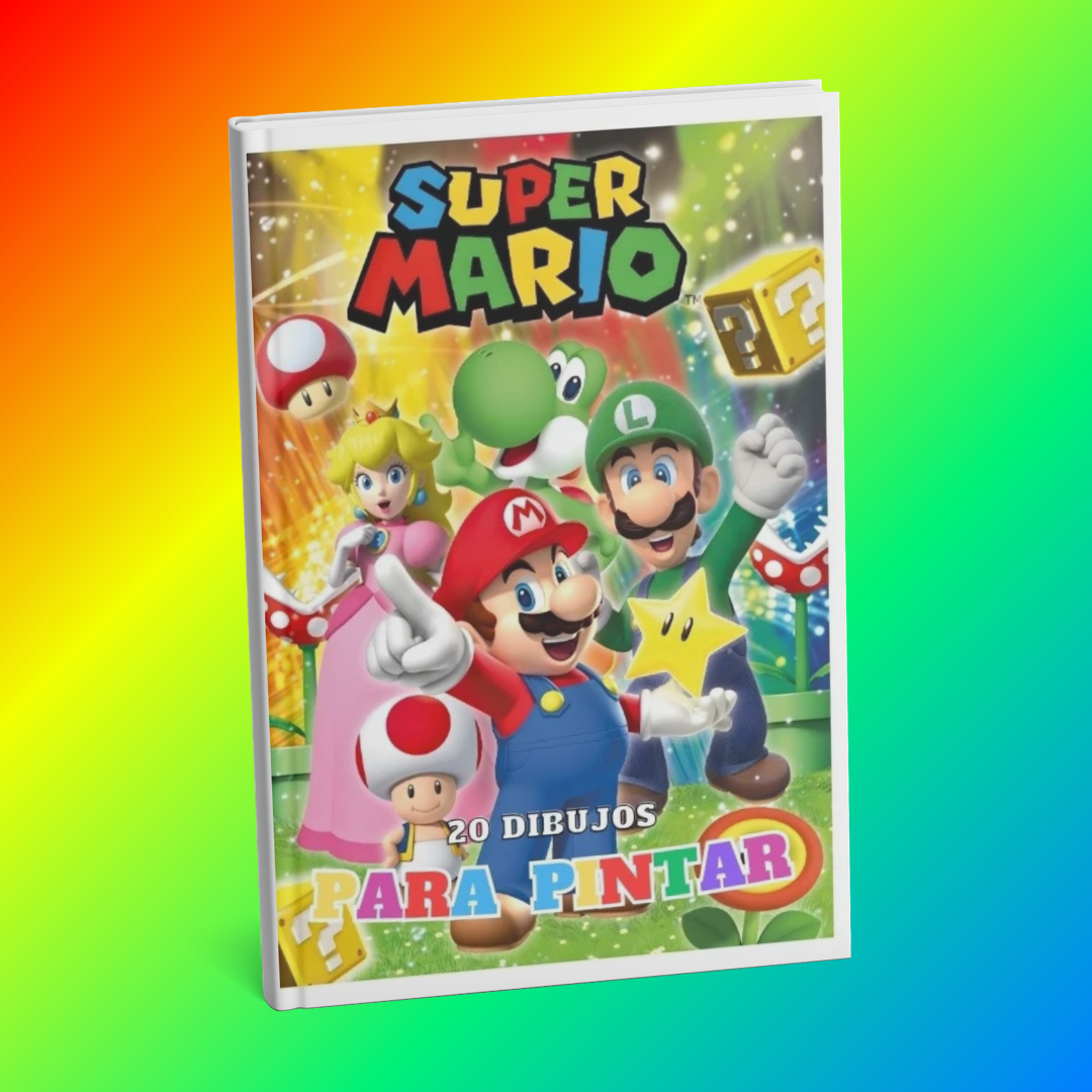 MARIO BROS - Librito para pintar