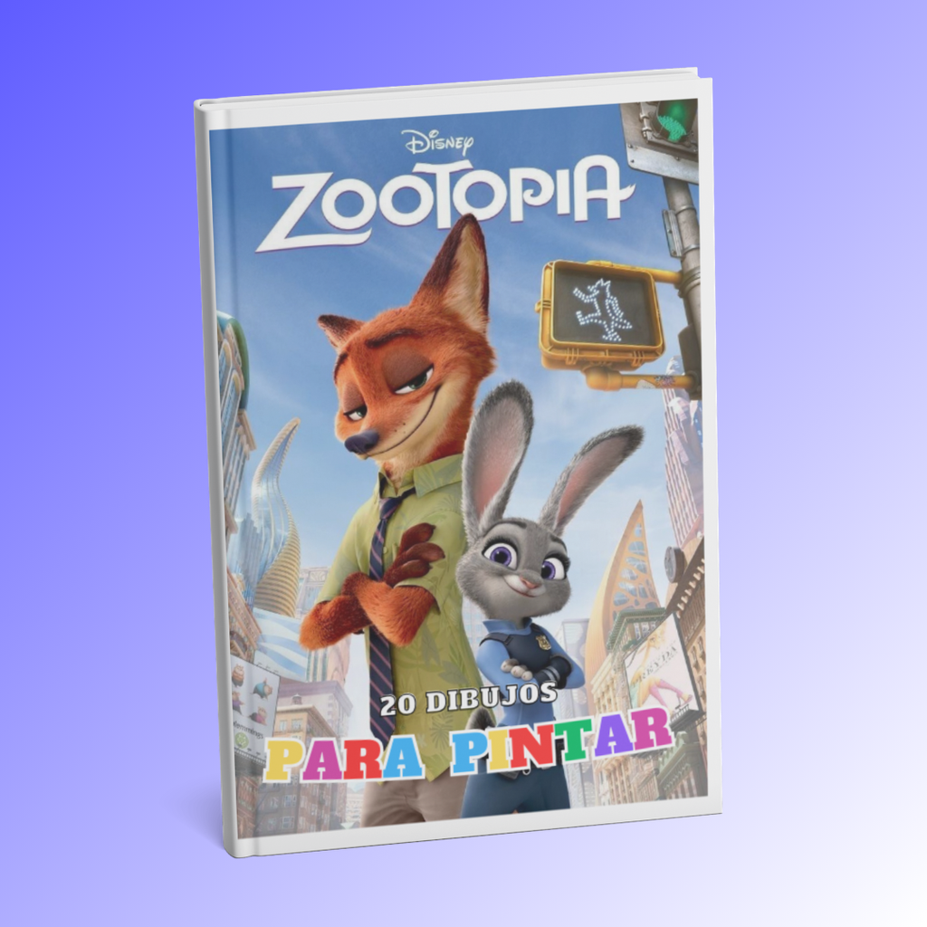 ZOOTOPIA - Librito para pintar