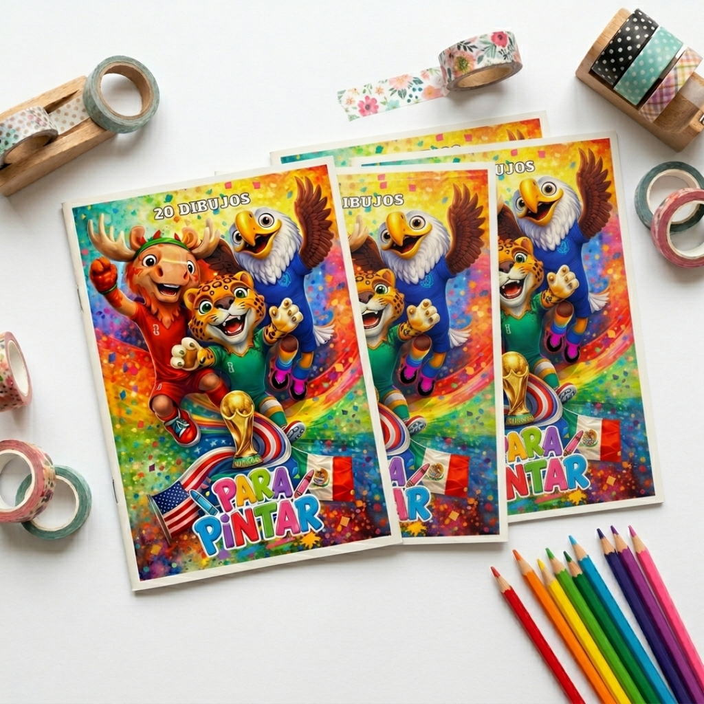 MUNDIAL 2026 - Librito para pintar