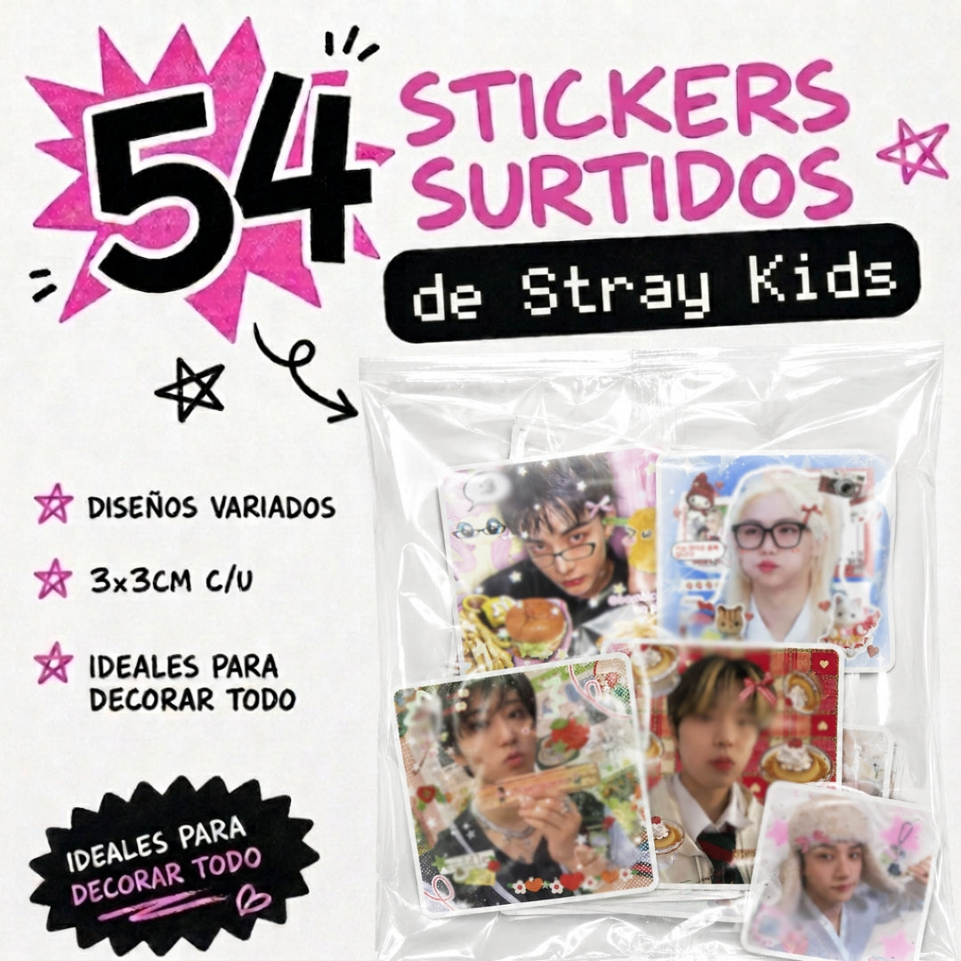 54 Stickers de Stray Kids