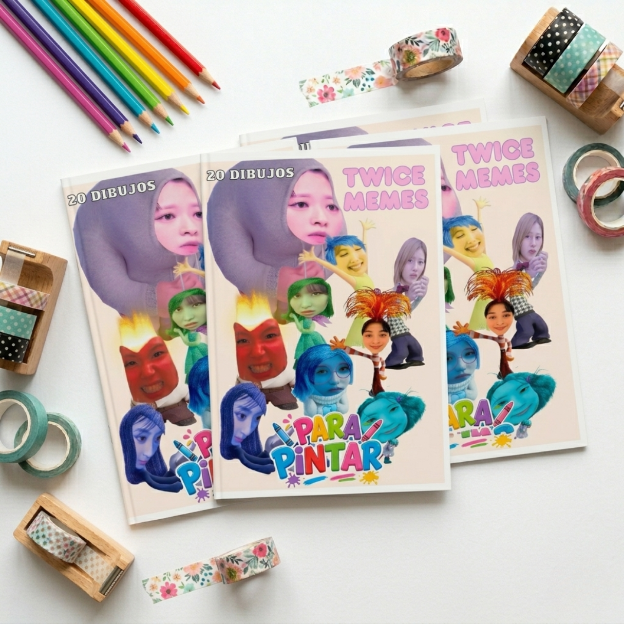 TWICE (Memes Ver.) - Librito para pintar