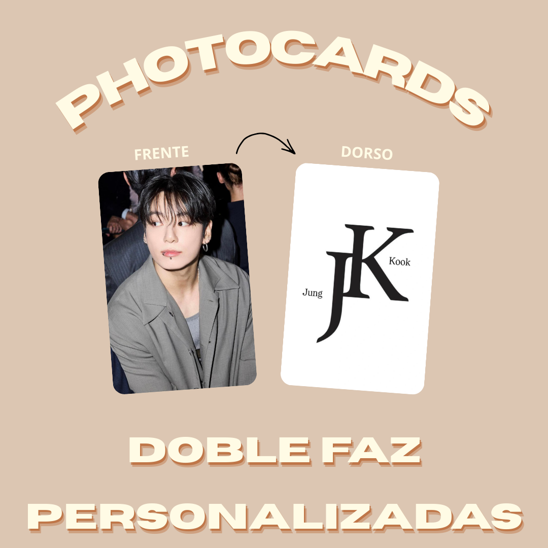 Photocards doble faz personalizadas