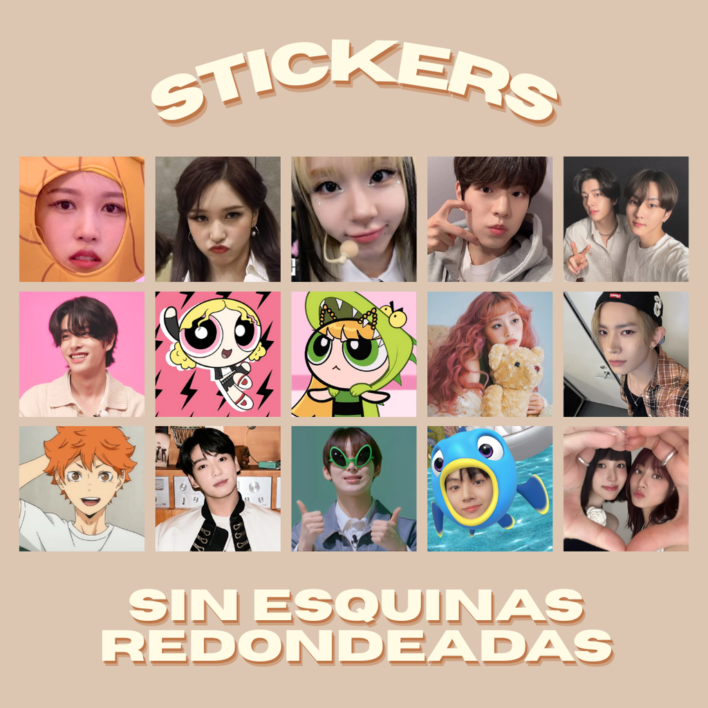 Pack 15 stickers personalizados
