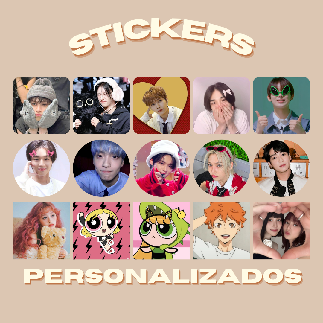 Pack 15 stickers personalizados