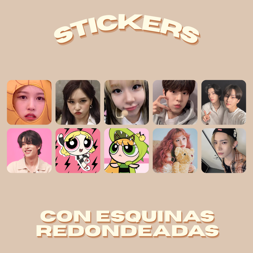 Pack 10 stickers personalizados